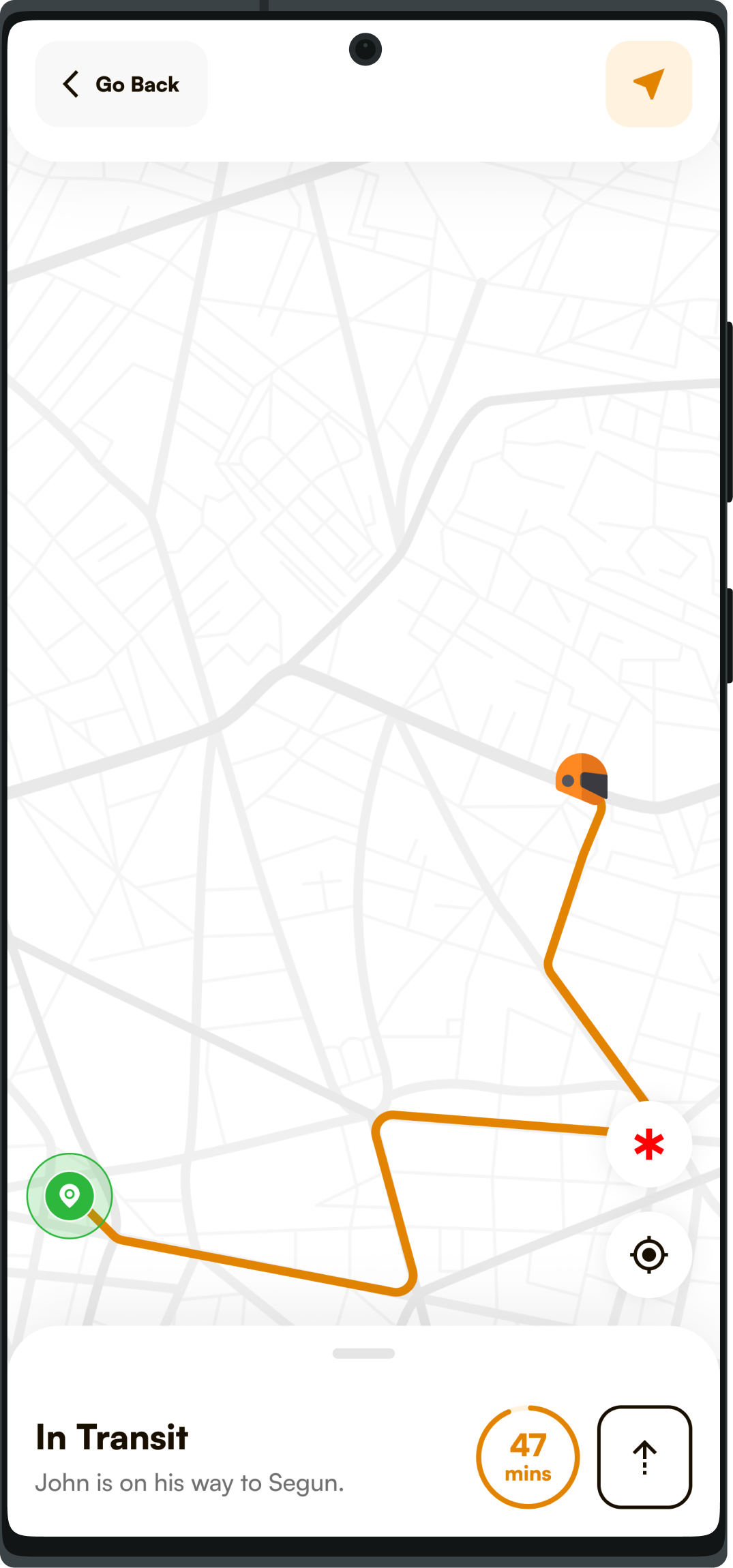 Swiftxend app on Samsung